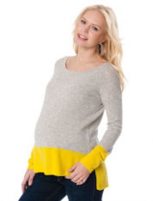 Vince Long Sleeve Colorblock Maternity Sweater.jpg